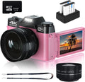 4K Digital Camera with WiFi, 16X Digital Zoom, 32GB SD Card K939884