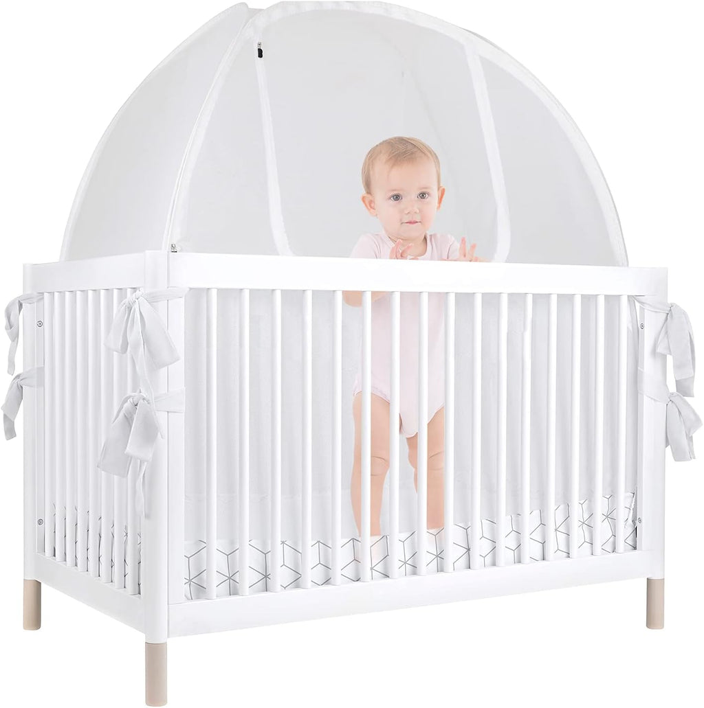 Baby Safety Crib Tent Mosquito Net See Through Mesh Pop-up Canopy Cover G865