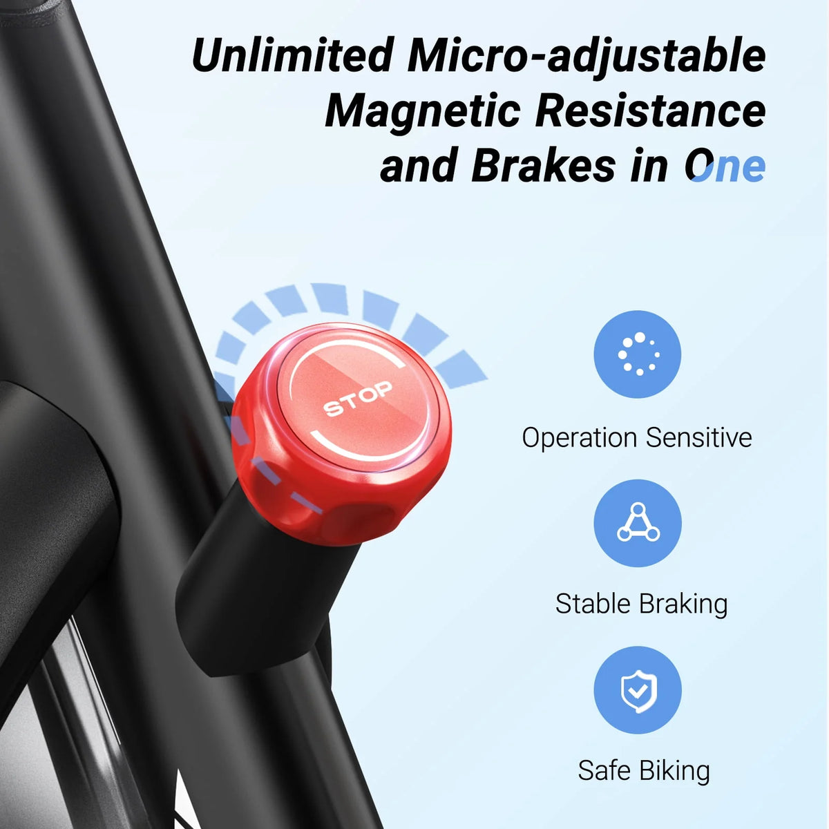 Stationary Exercise Bike Magnetic Bluetooth G138269