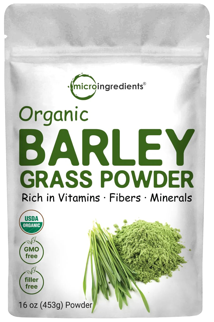 Organic Barley Grass Powder, 16 Ounces I6464