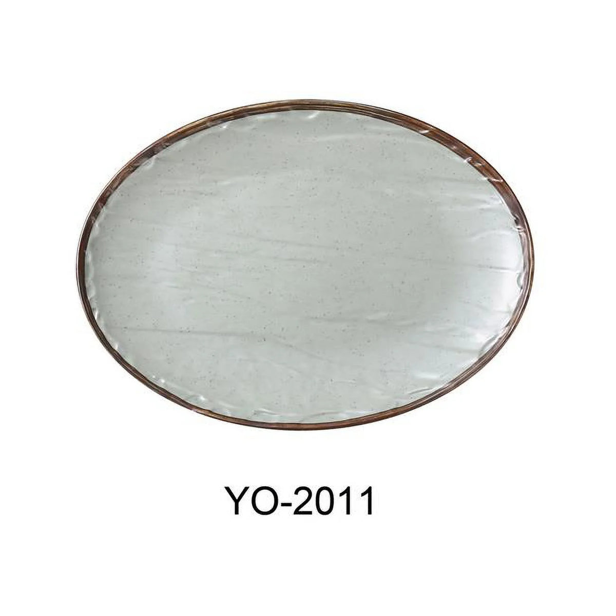 11 x 8 x 1 in. Oval Plate, Pack of 24 O402