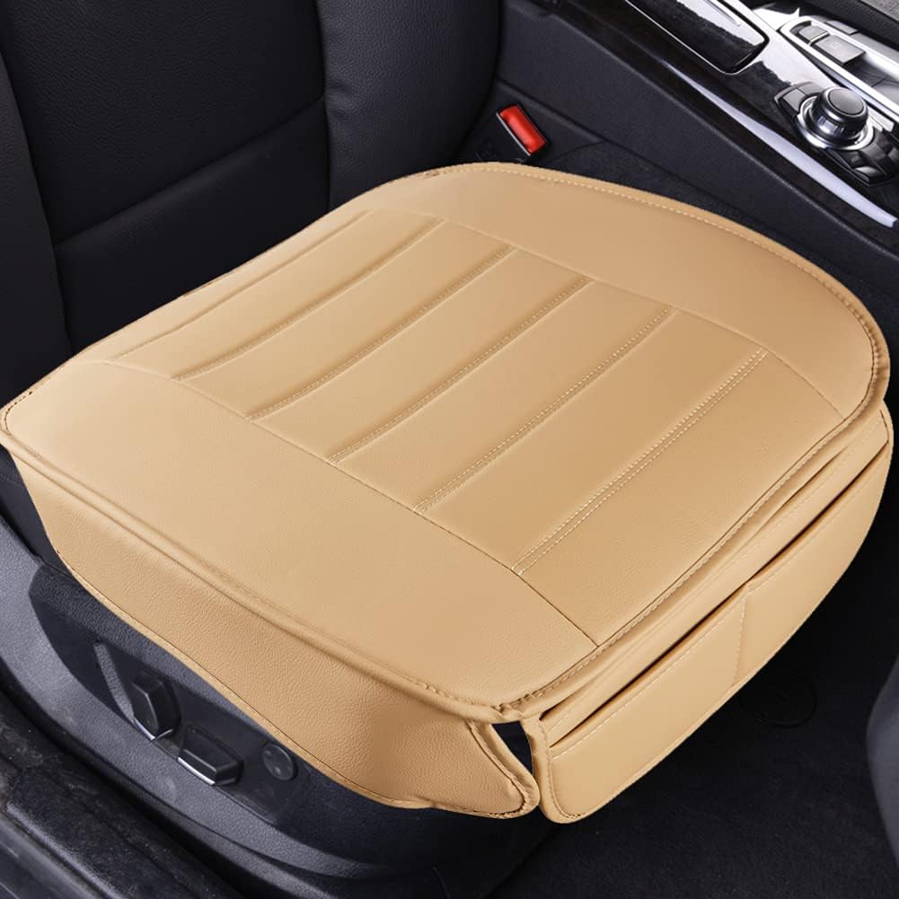 Black PU Leather Car Front Seat Covers 2 Pack M1653