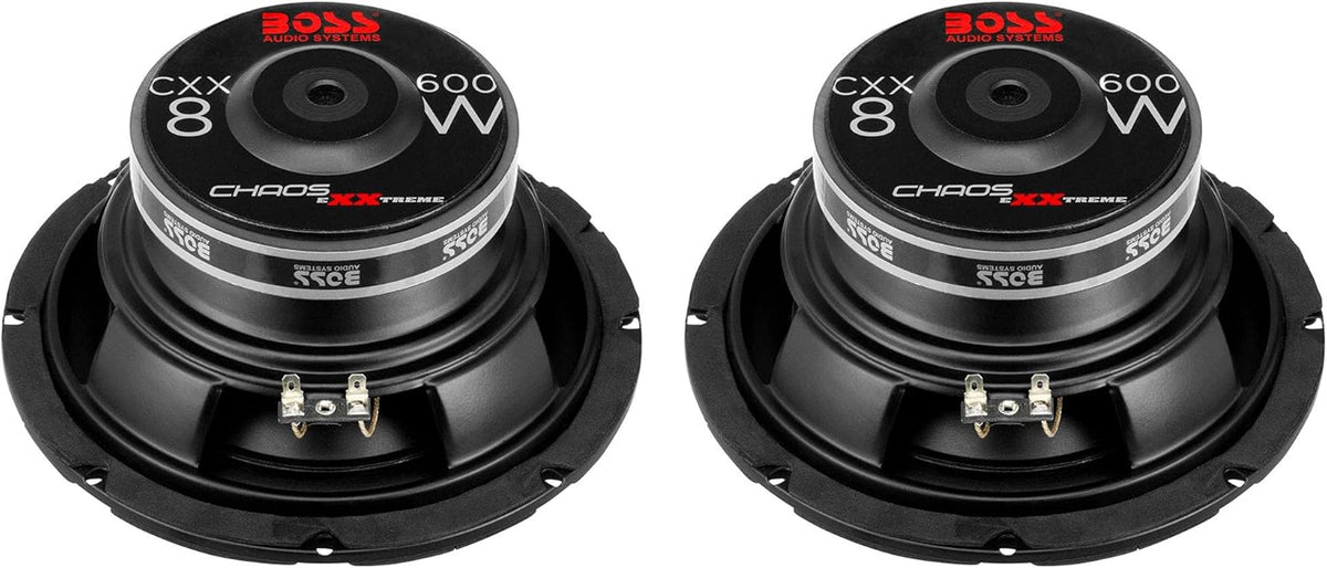 600-Watt 8-Inch Car Subwoofer Audio Speaker, Pack of 2 I496