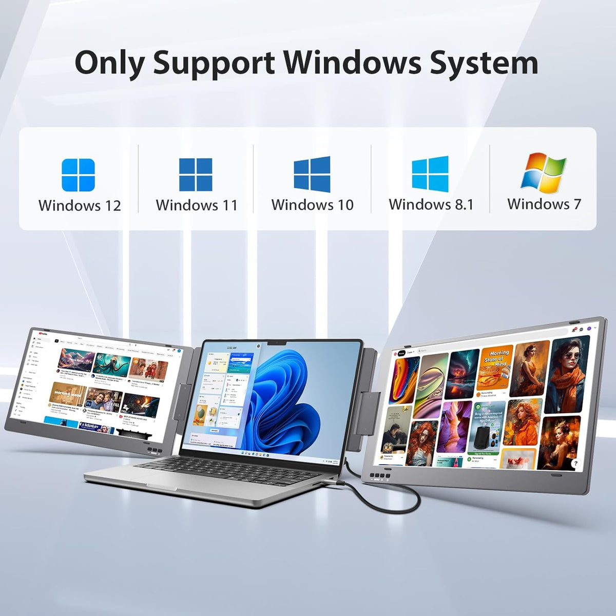 14" 1080P FHD IPS Dual Portable Monitor G889243
