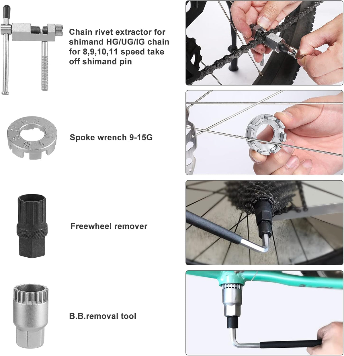 30 Piece Bike Repair Tool Kit with Storage Case D441