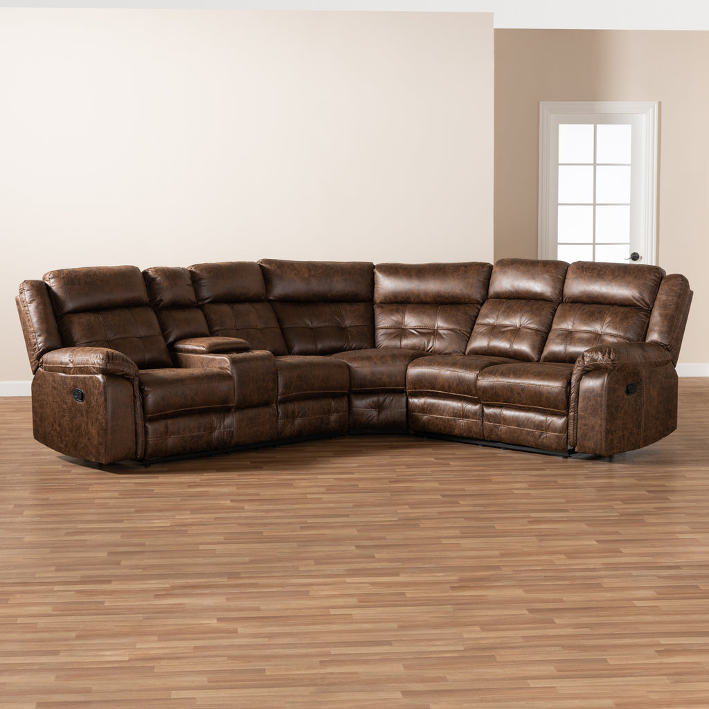 6-Piece Sectional Recliner Sofa B842