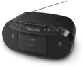 Portable CD Cassette AM/FM Radio Boombox D746