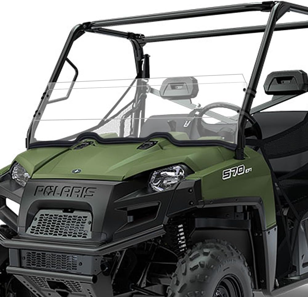Half Windshield for Polaris Ranger Midsize 400, Ranger 570, RZR 1000 XP, RZR 900 XP B5389