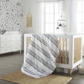 4-Piece Crib Bedding Set in Black/White U897