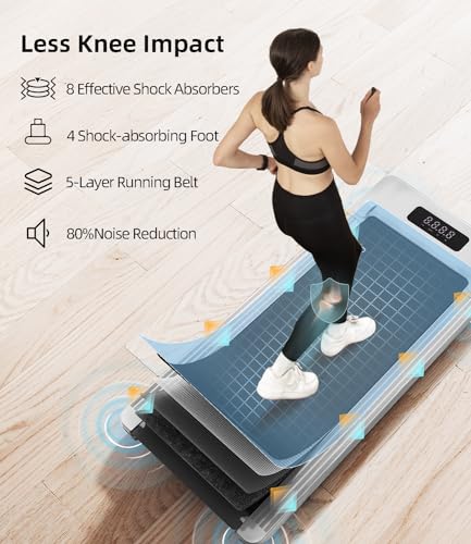 Under Desk Treadmill with Remote Control LED Display K972