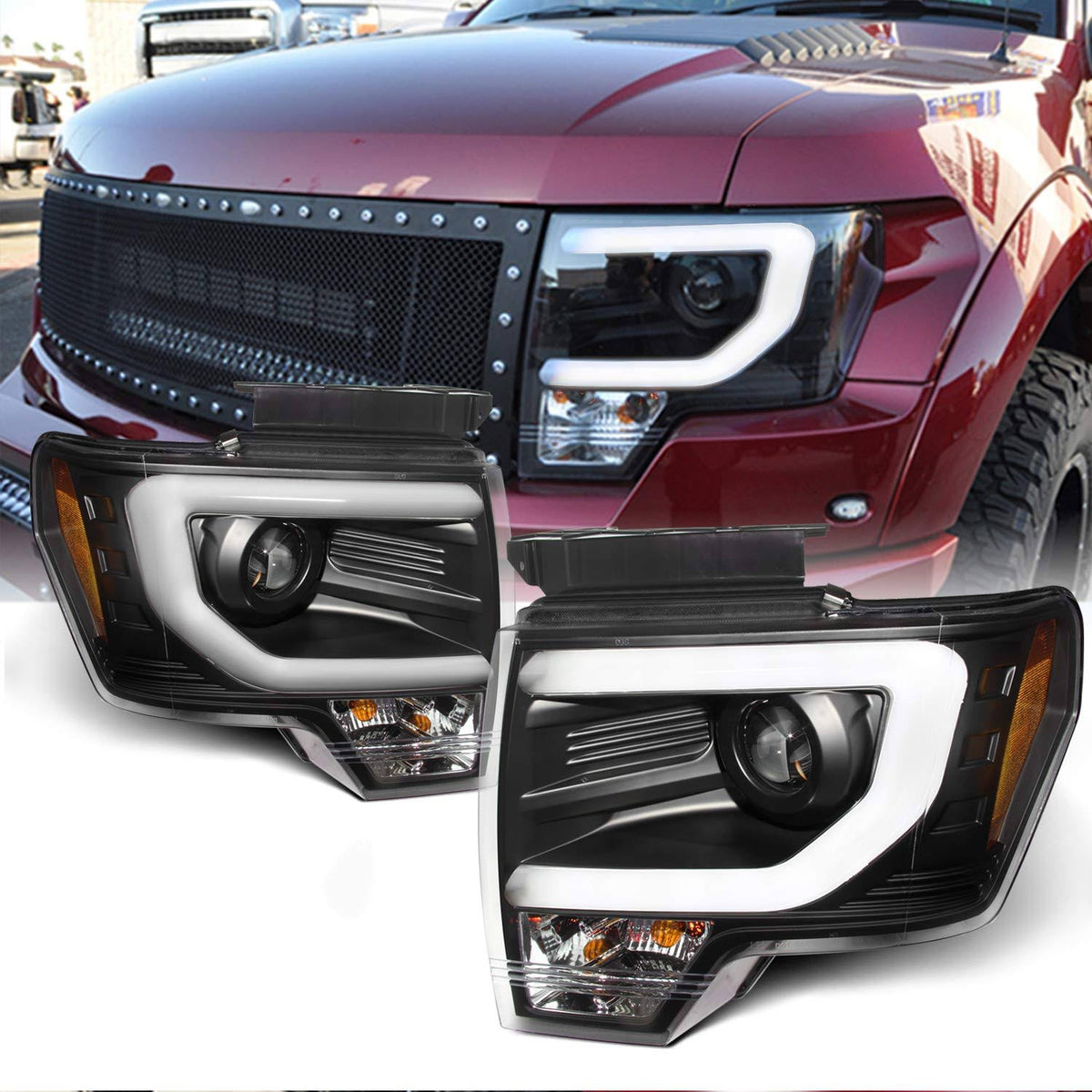 Black Projector Headlights W14442