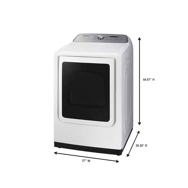 7.4 cu. ft. Vented Electric Dryer with Steam Sanitize in White G396