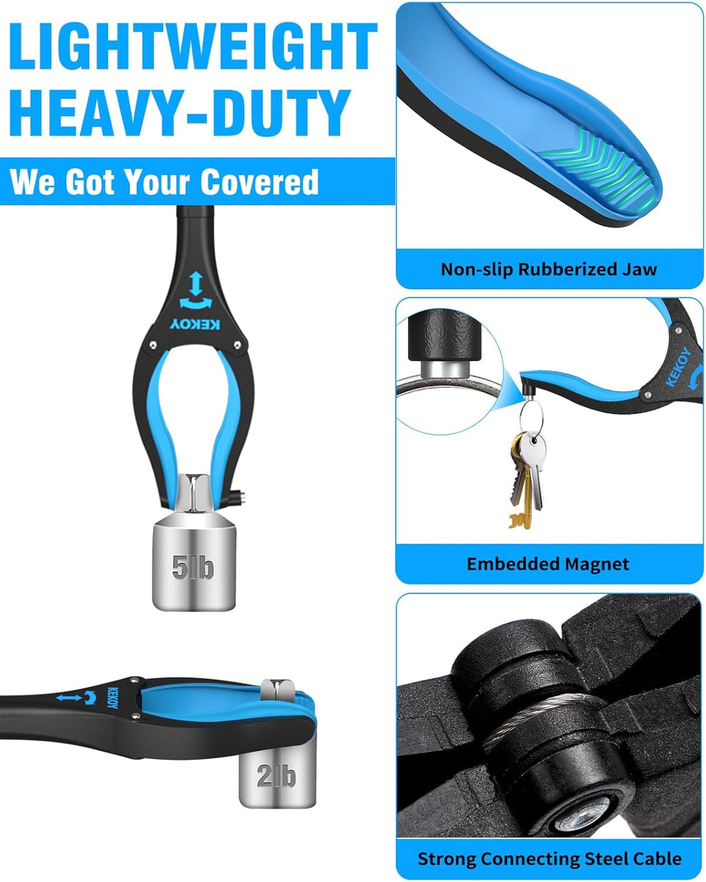 36" & 40" Foldable Grabber with Anti-Slip Rotating Jaw and Magnet H921310
