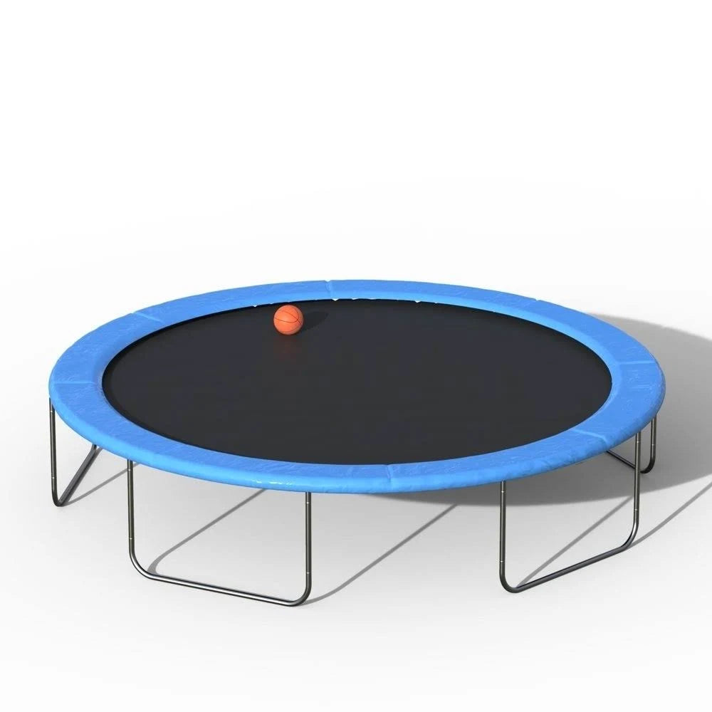15& Round Trampoline with Safety Enclosure, Basketball Hoop and Ladder C5367