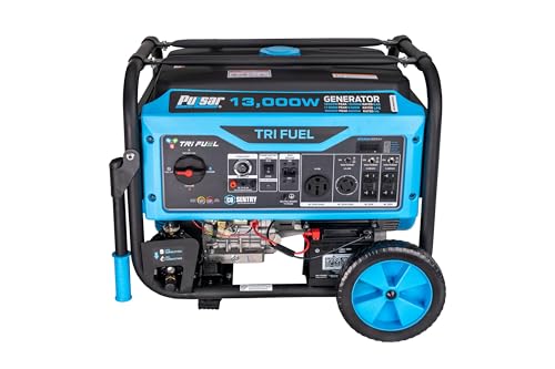 13,000-Watt Tri Fuel Portable Generator with Remote Start L884482