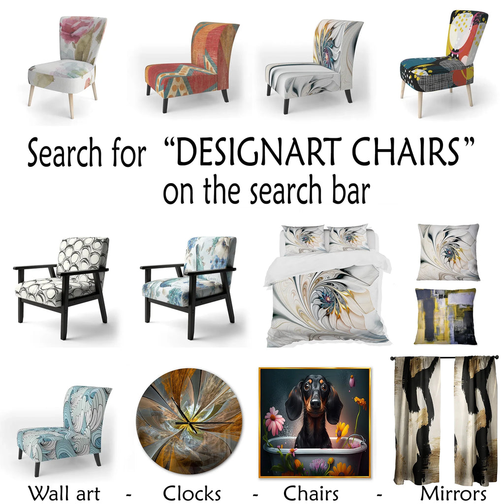 Upholstered Modern Accent Chair and Arm Chair N50228