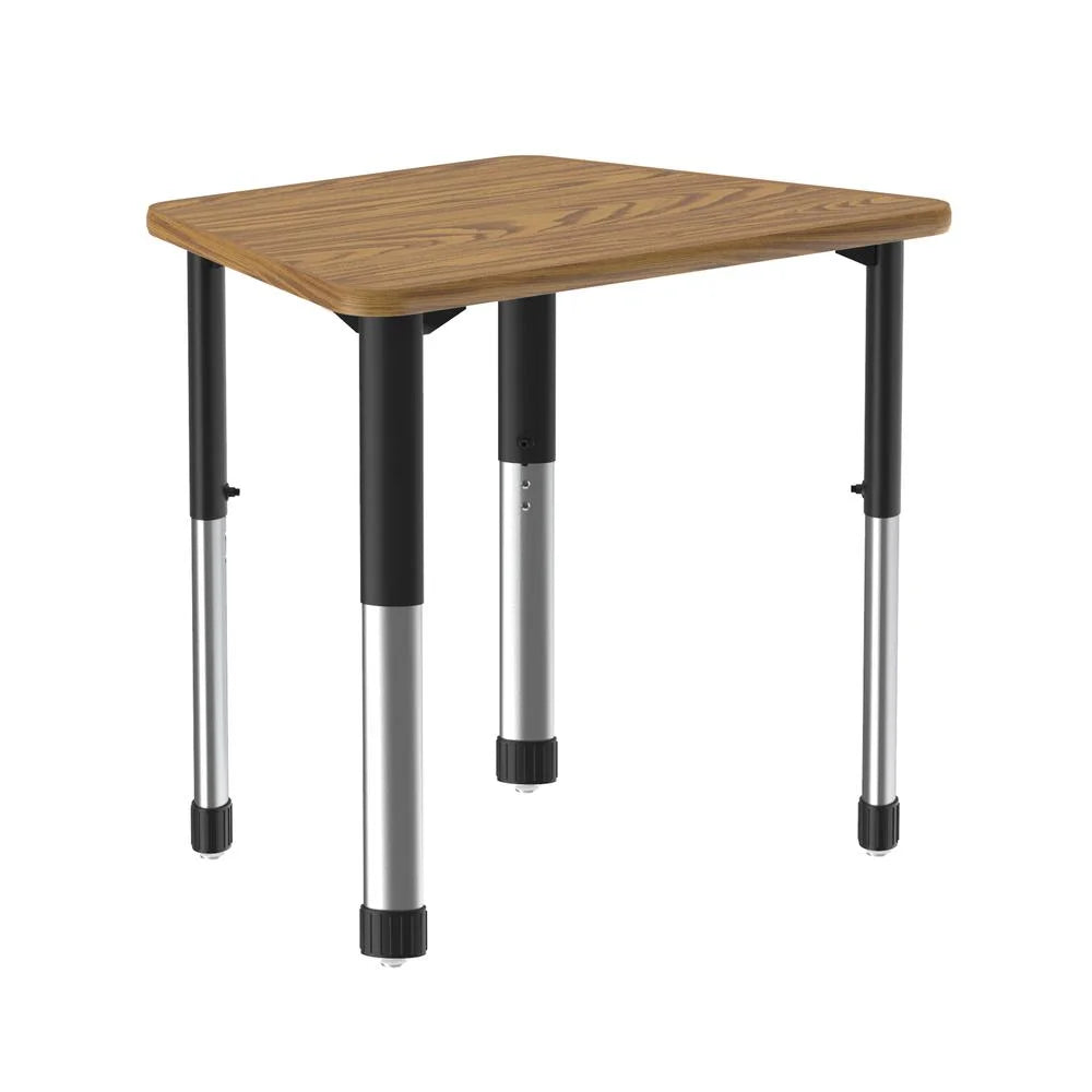 33x23" Medium Oak Black Desk U28636