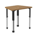 33x23" Medium Oak Black Desk U28636