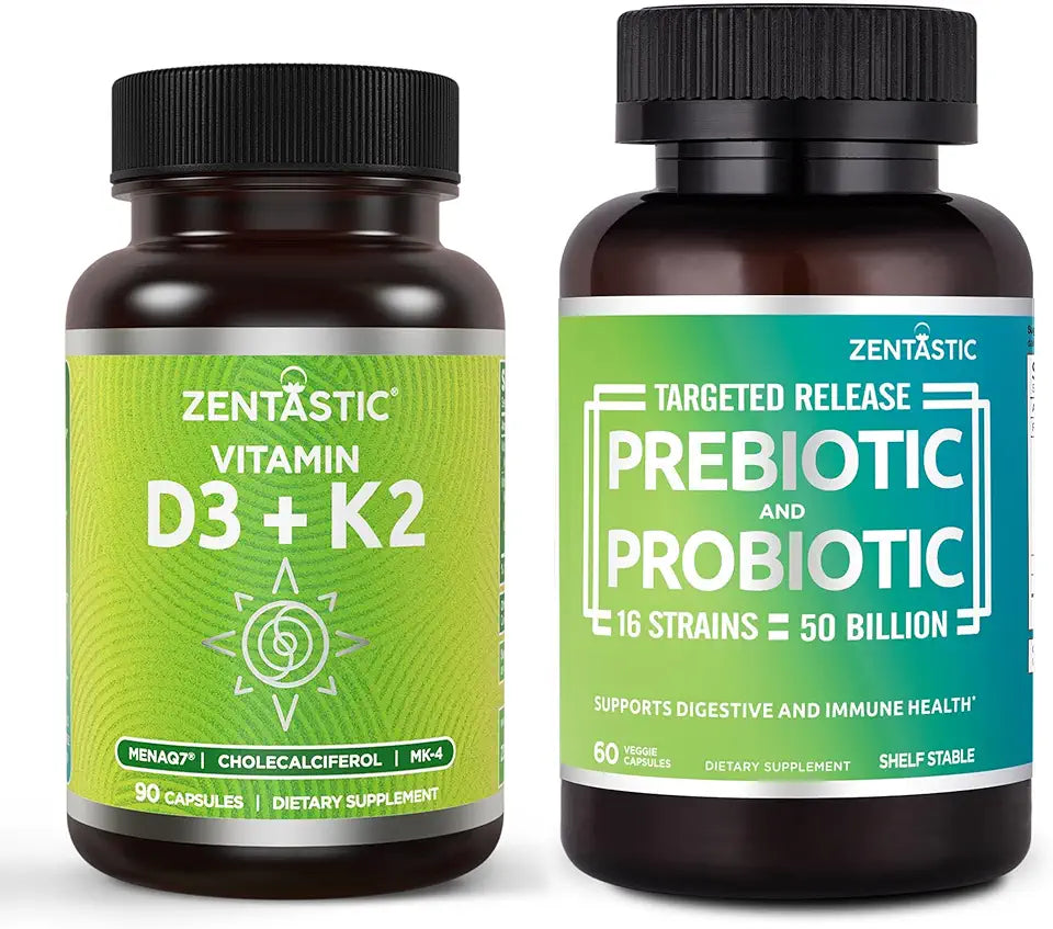 Probiotics & Prebiotics Supplement and Vitamin D3 K2 T404