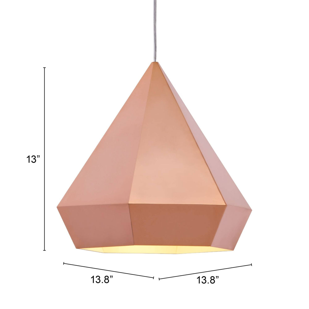 Ceiling Lamp Rose Gold A468