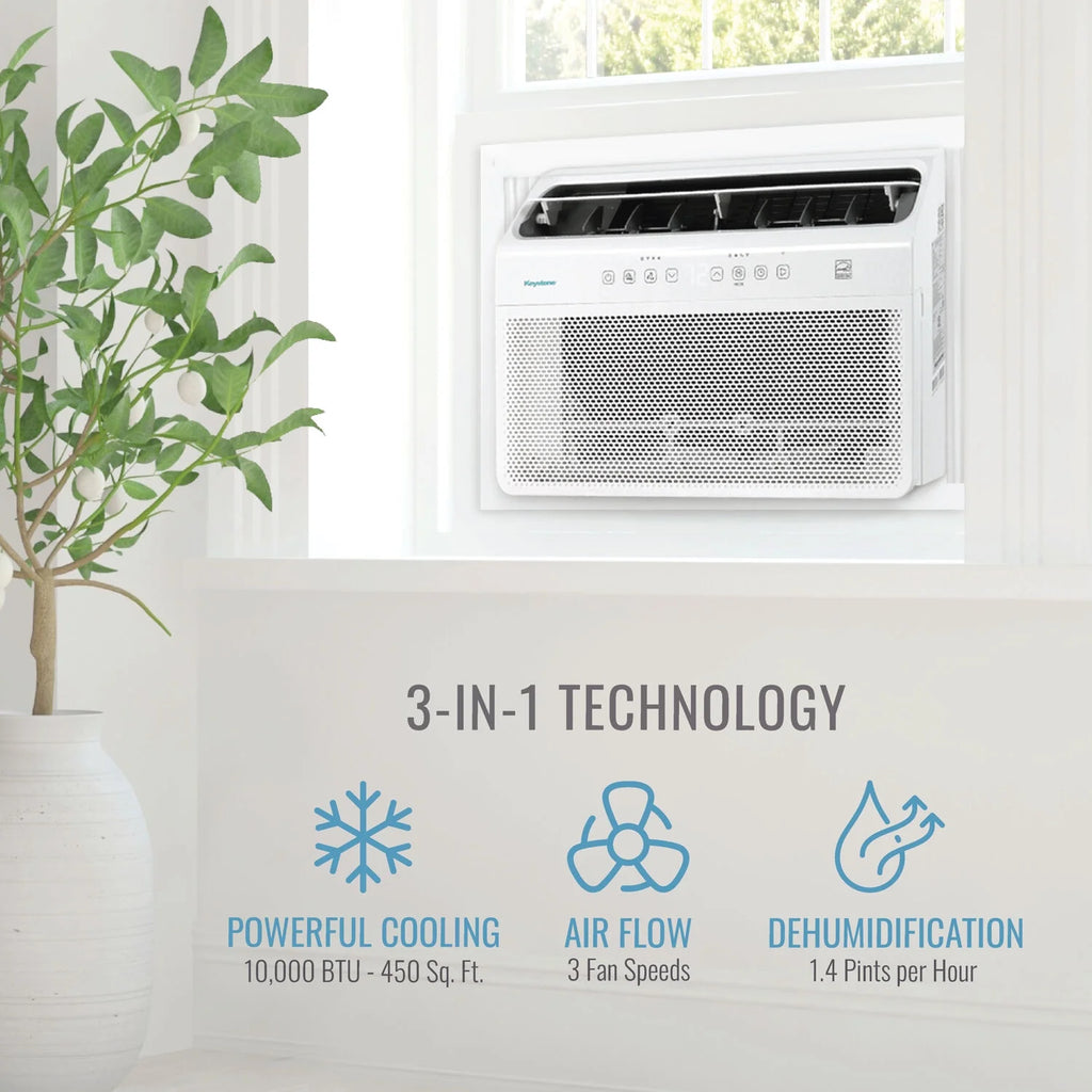 10,000 BTU Window Mounted Inverter Air Conditioner with Remote Control G4632