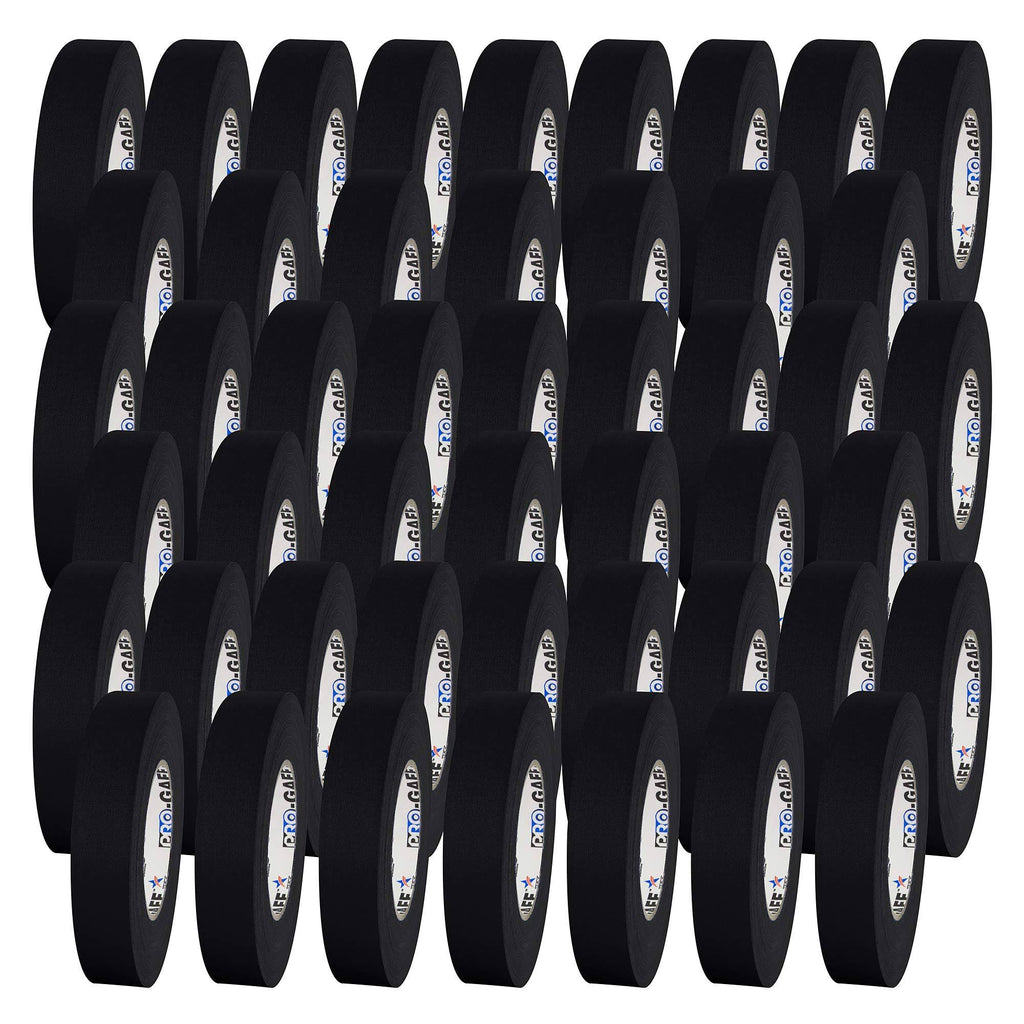 Black Gaffers Tape 1x22 x 55 Yard Roll (Pack of 48) Q746