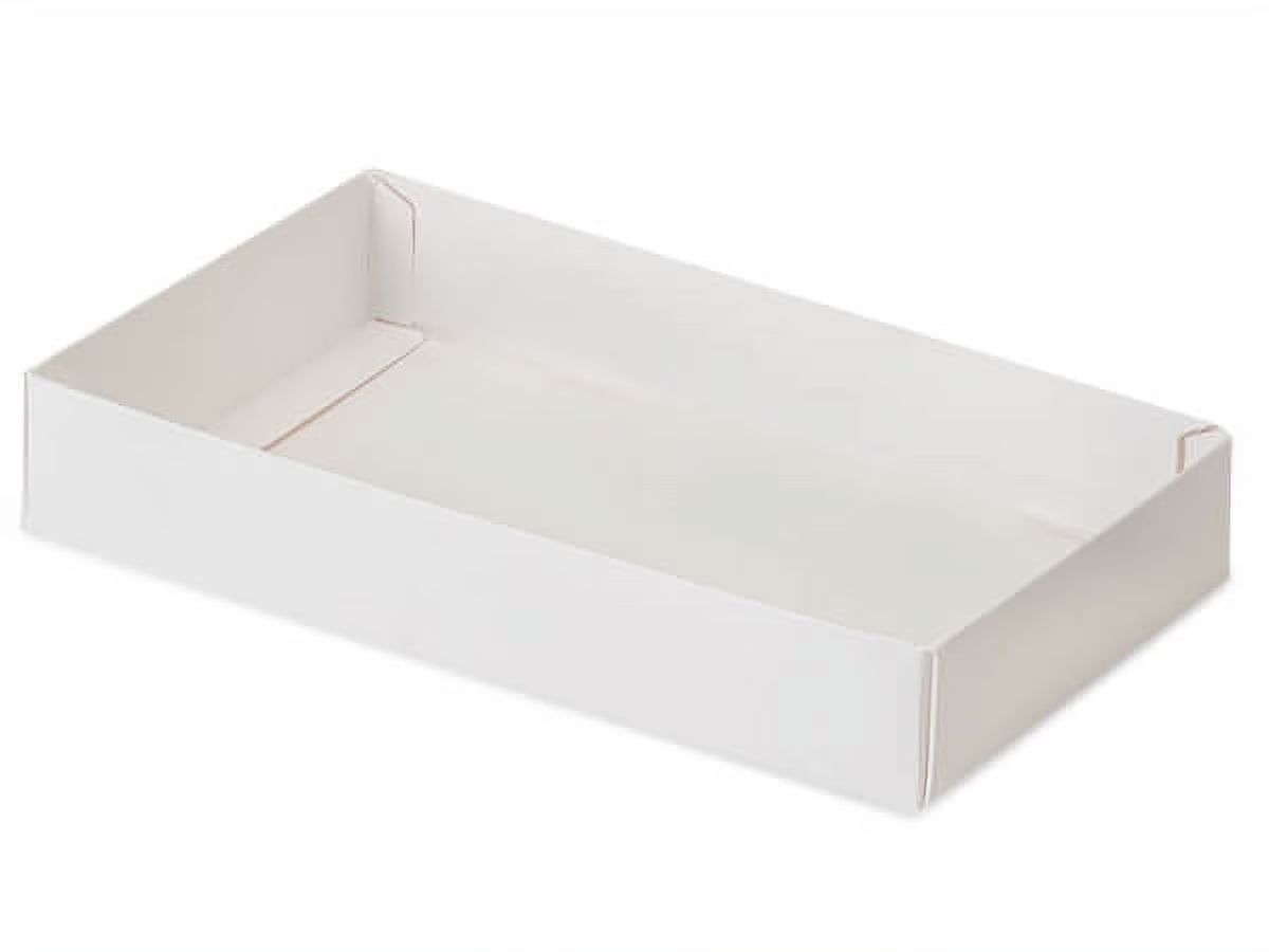 100 PK White Slide Open Candy Box Base O351257