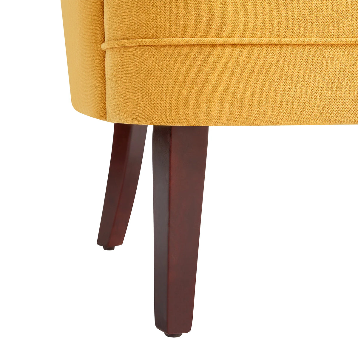 Yellow Upholstered Accent Chair with Ottoman B499