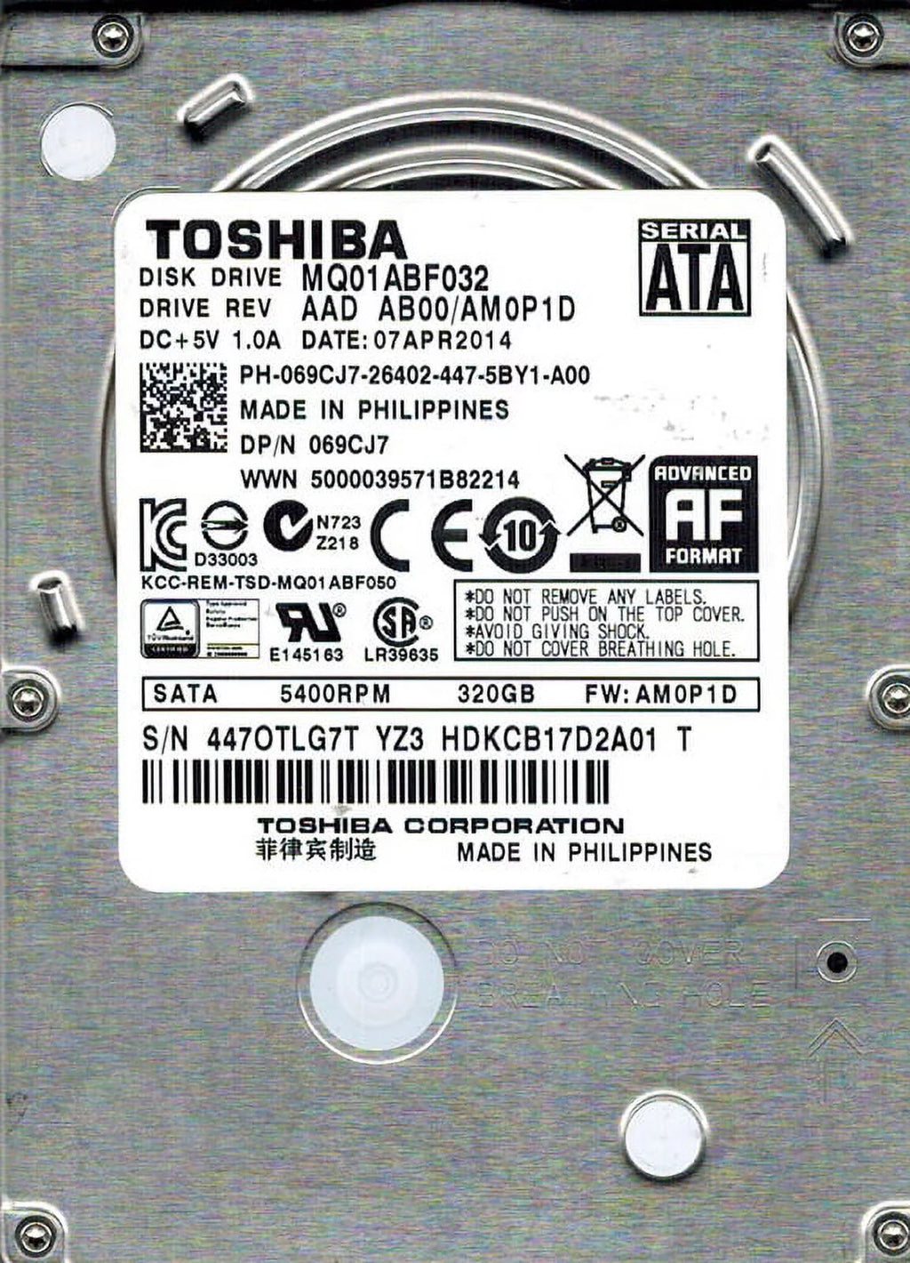 320GB Y443