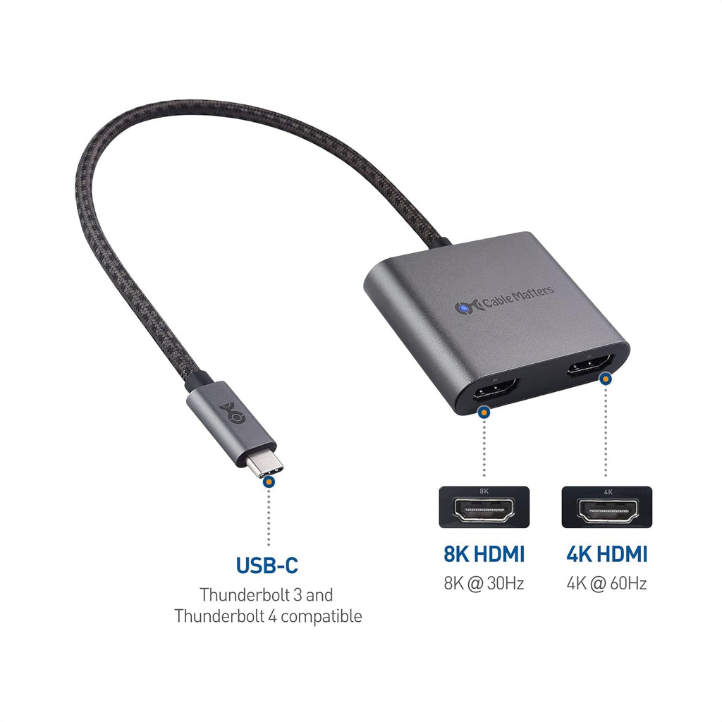 USB-C to HDMI Adapter in Gray W77304
