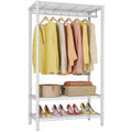 Heavy Duty 3 Tier Garment Rack with Adjustable Wire Shelving J3755