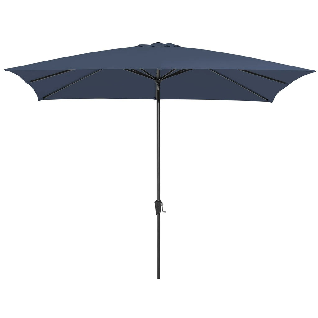9' Outdoor Patio Umbrella with Push Button Tilt and Crank, Beige U9161