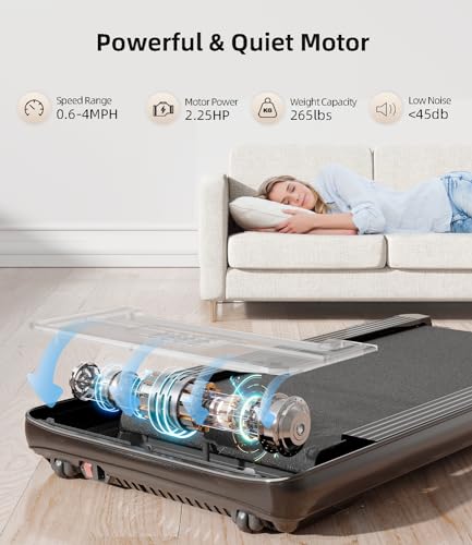 Under Desk Treadmill with Remote Control LED Display K972