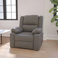 Gray LeatherSoft Recliner D828