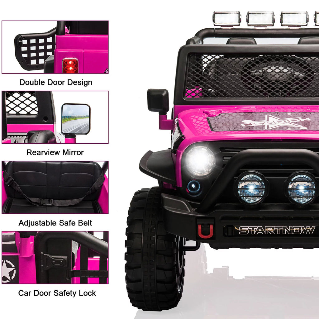 12 Volt Kids Electric Car with Remote Control 2 Seats A574