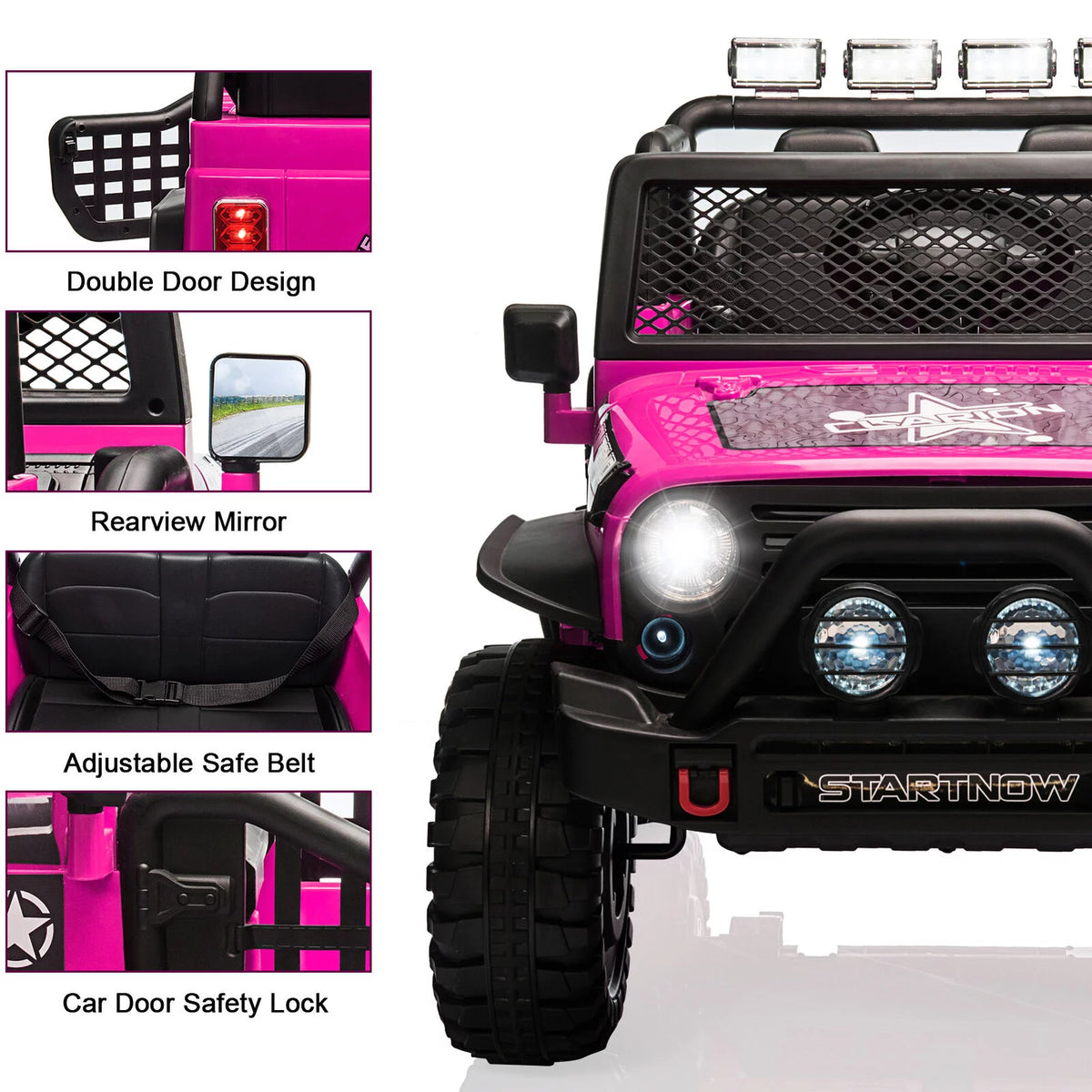 12 Volt Kids Electric Car with Remote Control 2 Seats A574
