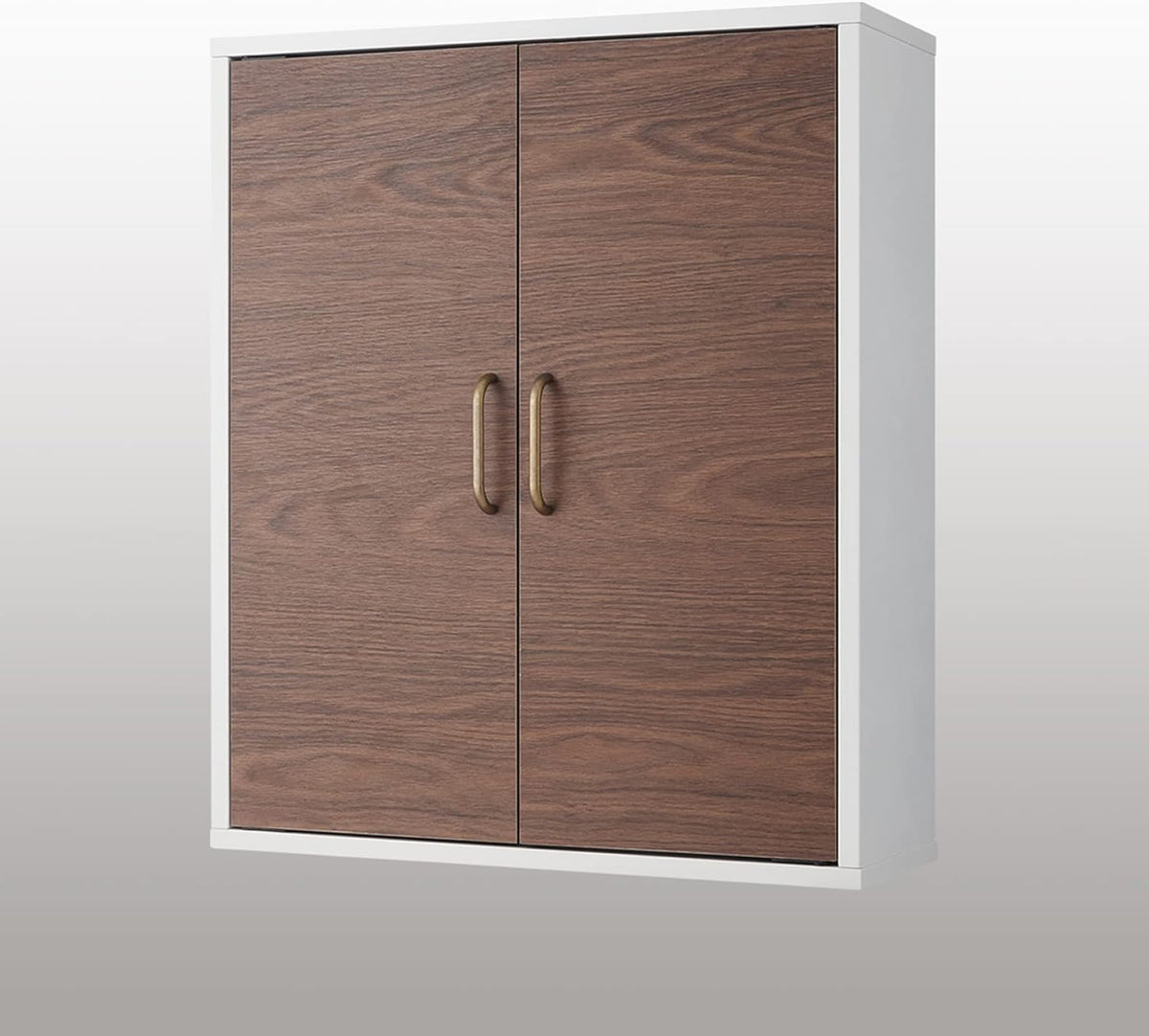 White Natural Wood Bathroom Wall Cabinet I3310