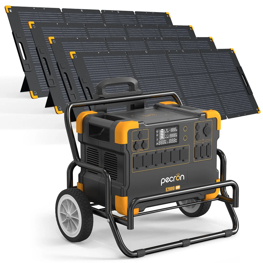 Portable Power Station 1920Wh 2000W LiFePO4 with Solar Panels R61641