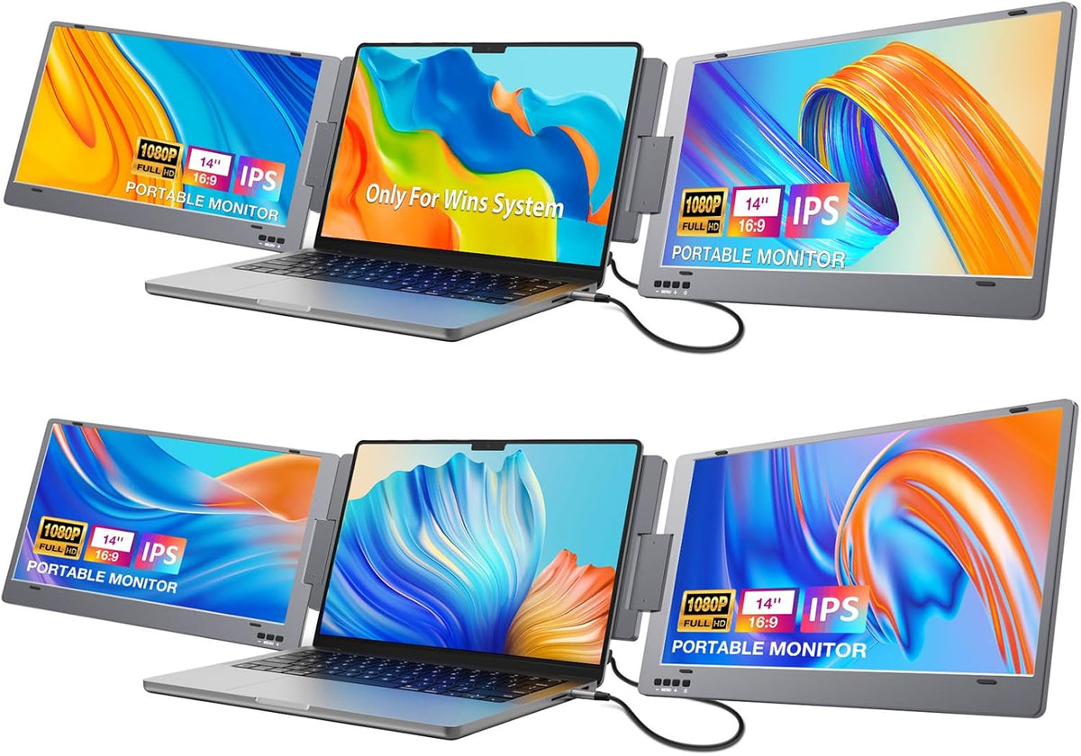 14" 1080P FHD IPS Dual Portable Monitor G889243