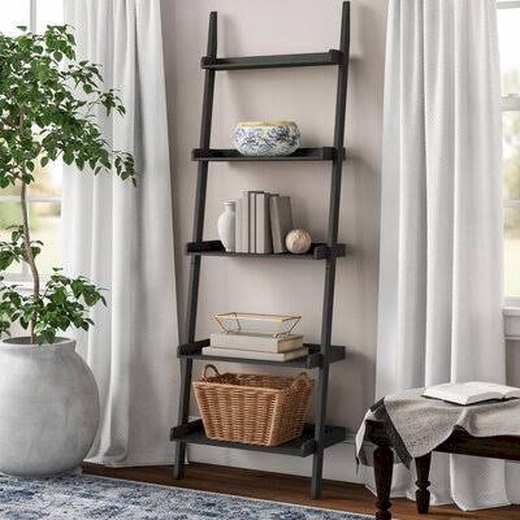 Black Ladder Bookcase U634