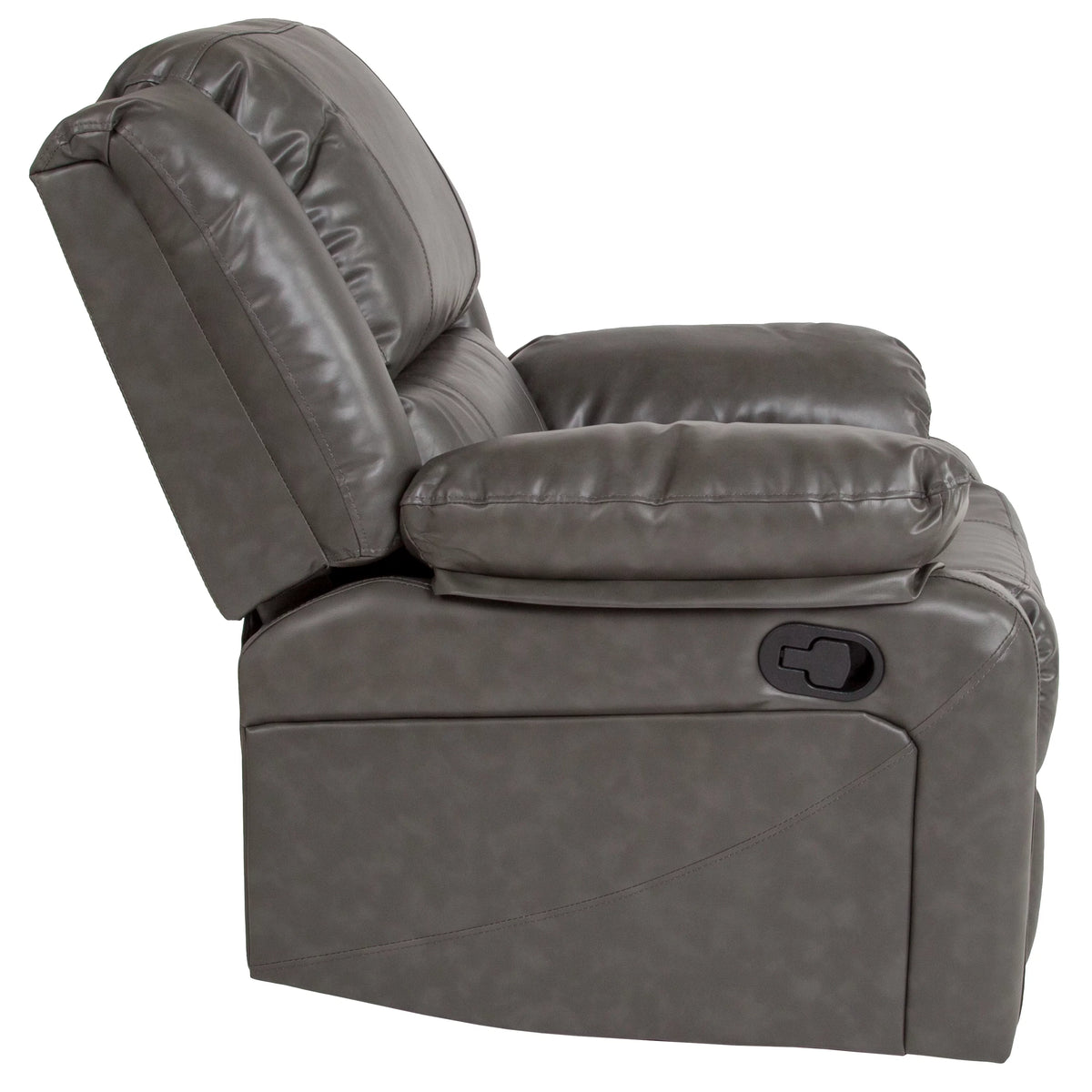 Gray LeatherSoft Recliner D828