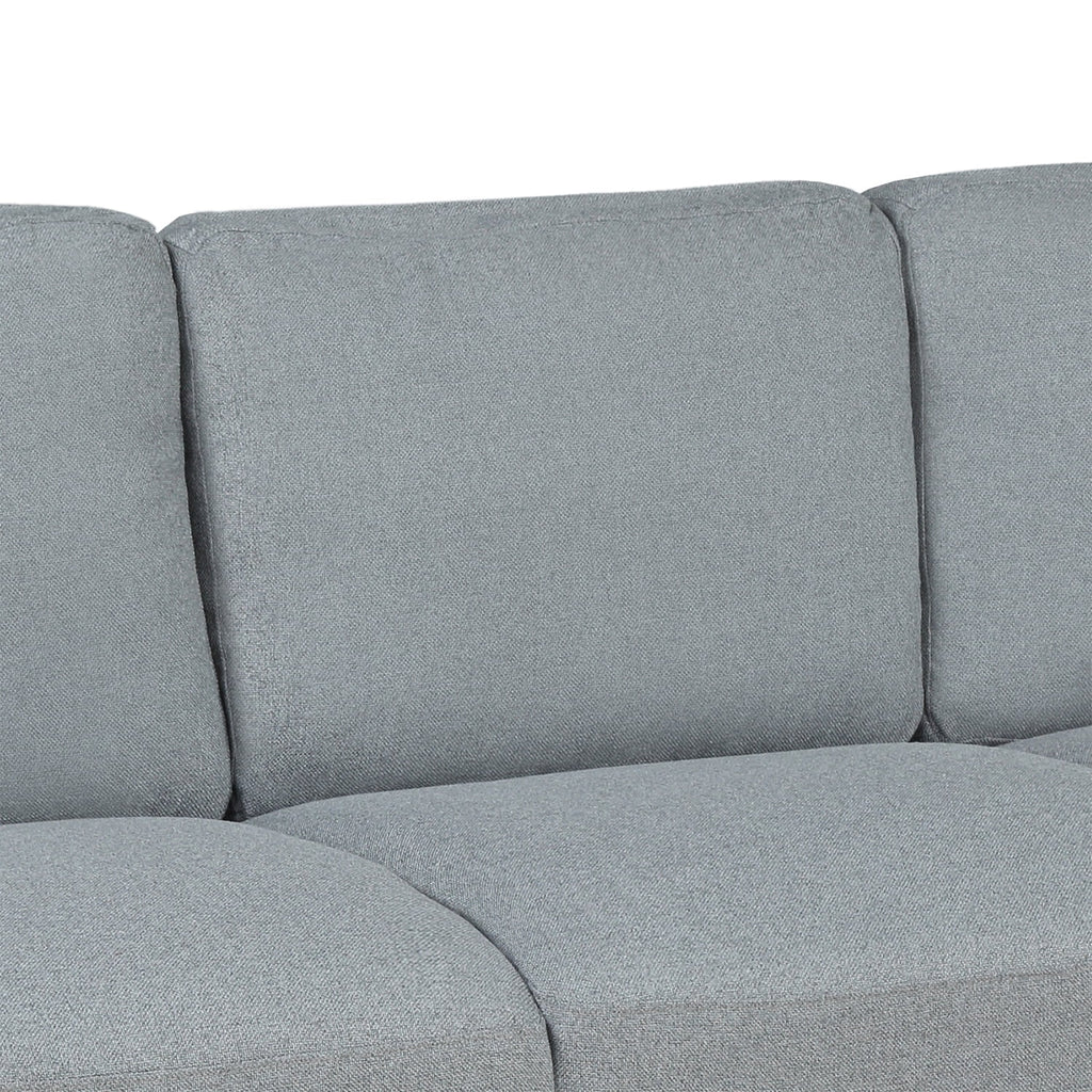 Gray Linen 3-Seat Sofa D420