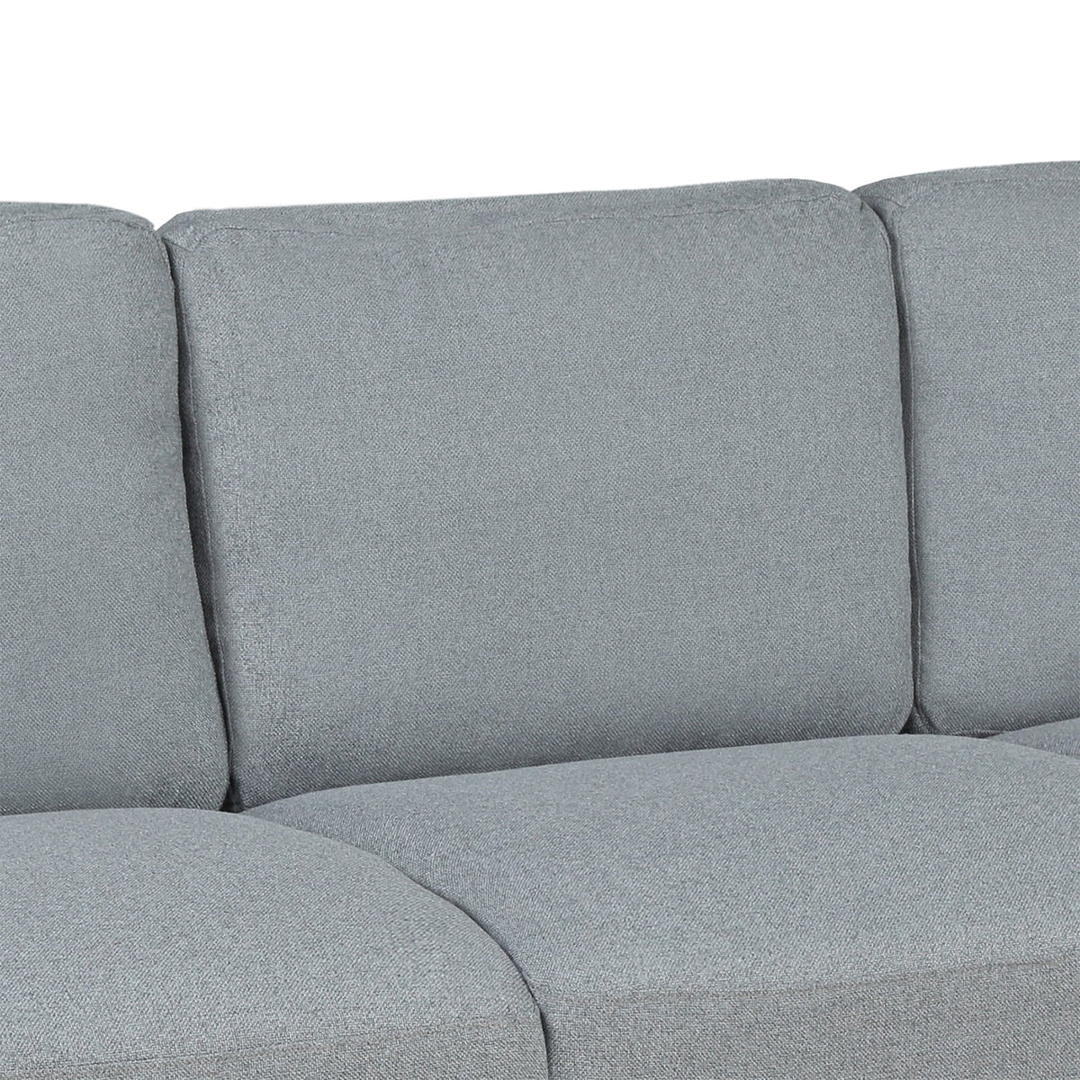 Gray Linen 3-Seat Sofa D420