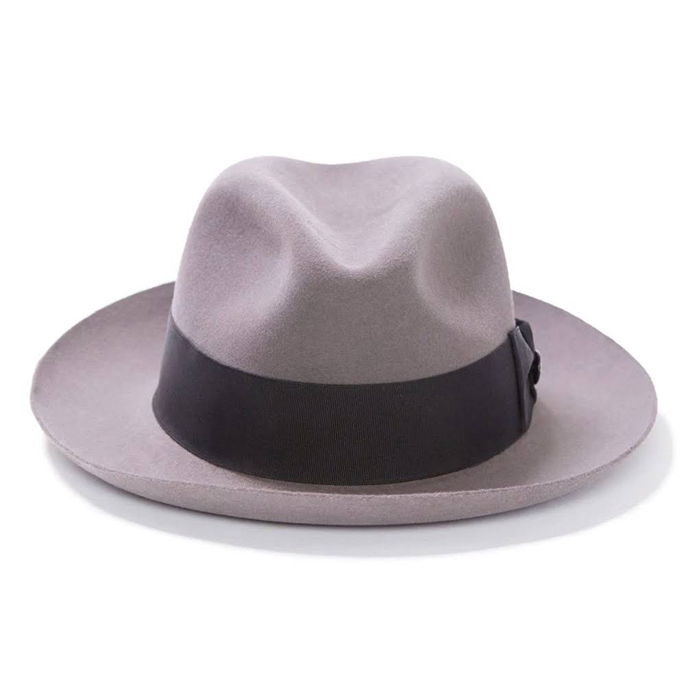 Caribou Fur Felt Fedora Hat V4794