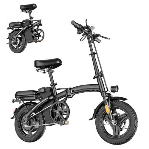 14" Mini Folding Electric Bike with 48V12AH Removable Battery M298