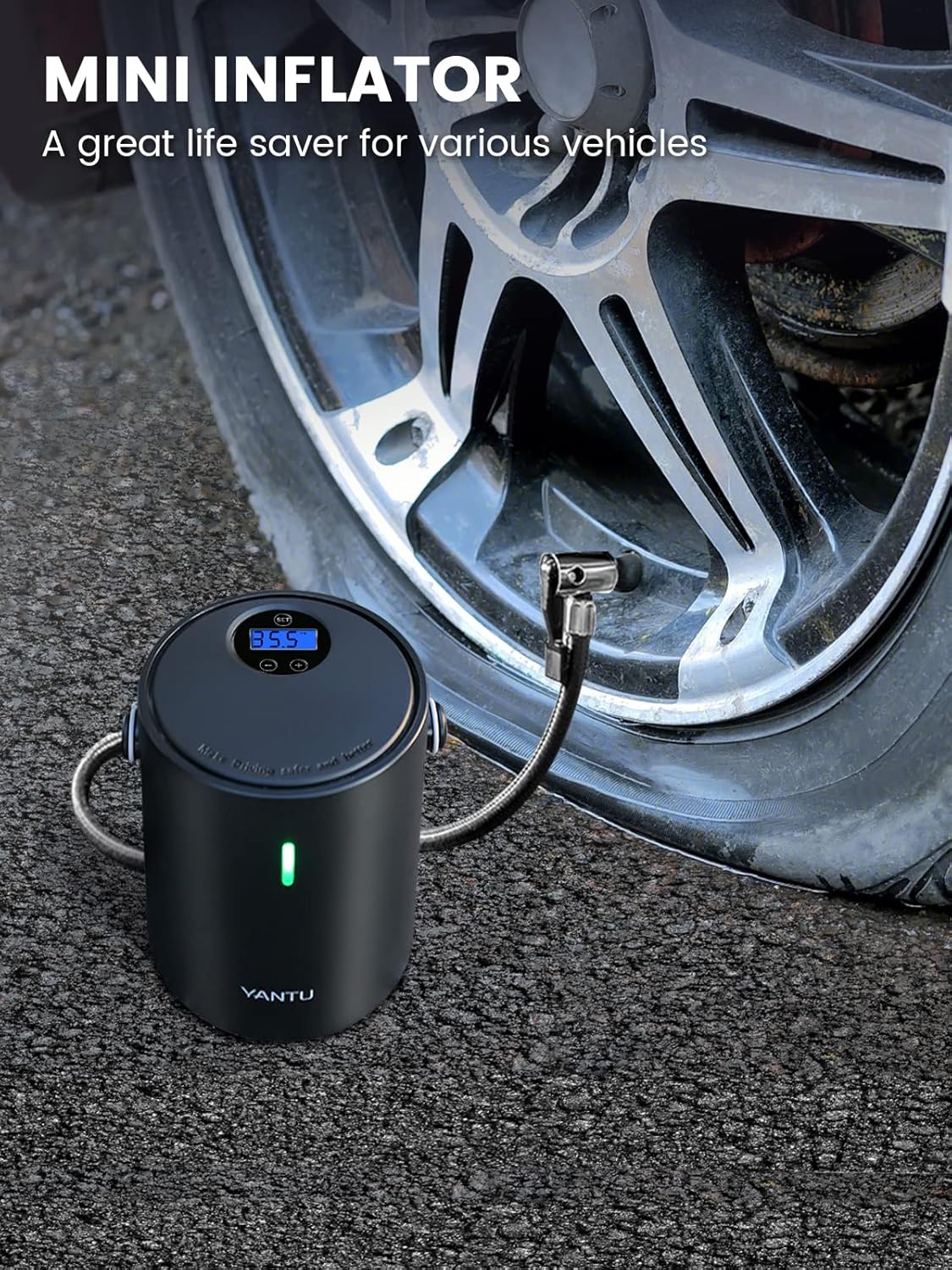 Portable Cordless Electric Air Compressor Tire Inflator X6619