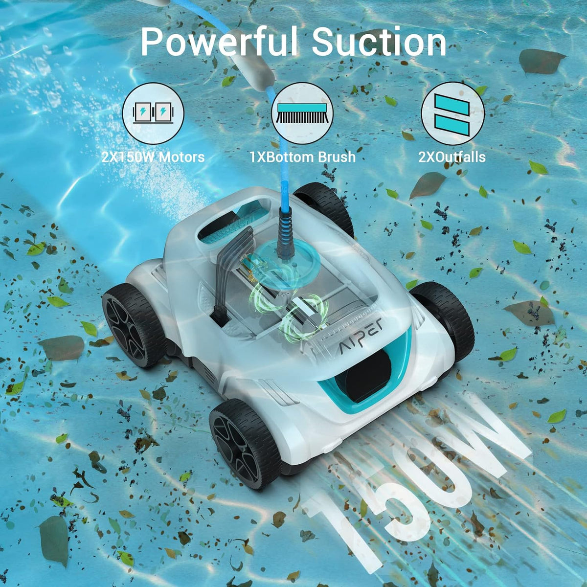 Robotic Pool Cleaner for Above Ground Pools up to 33 Feet Z618516