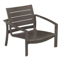Graphite Aluminum Slat Patio Dining Chair W9058
