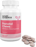 Chewable Prenatal Vitamin with 800 MCG Folate, Iron, Cherry Flavor, 90 Count I73051