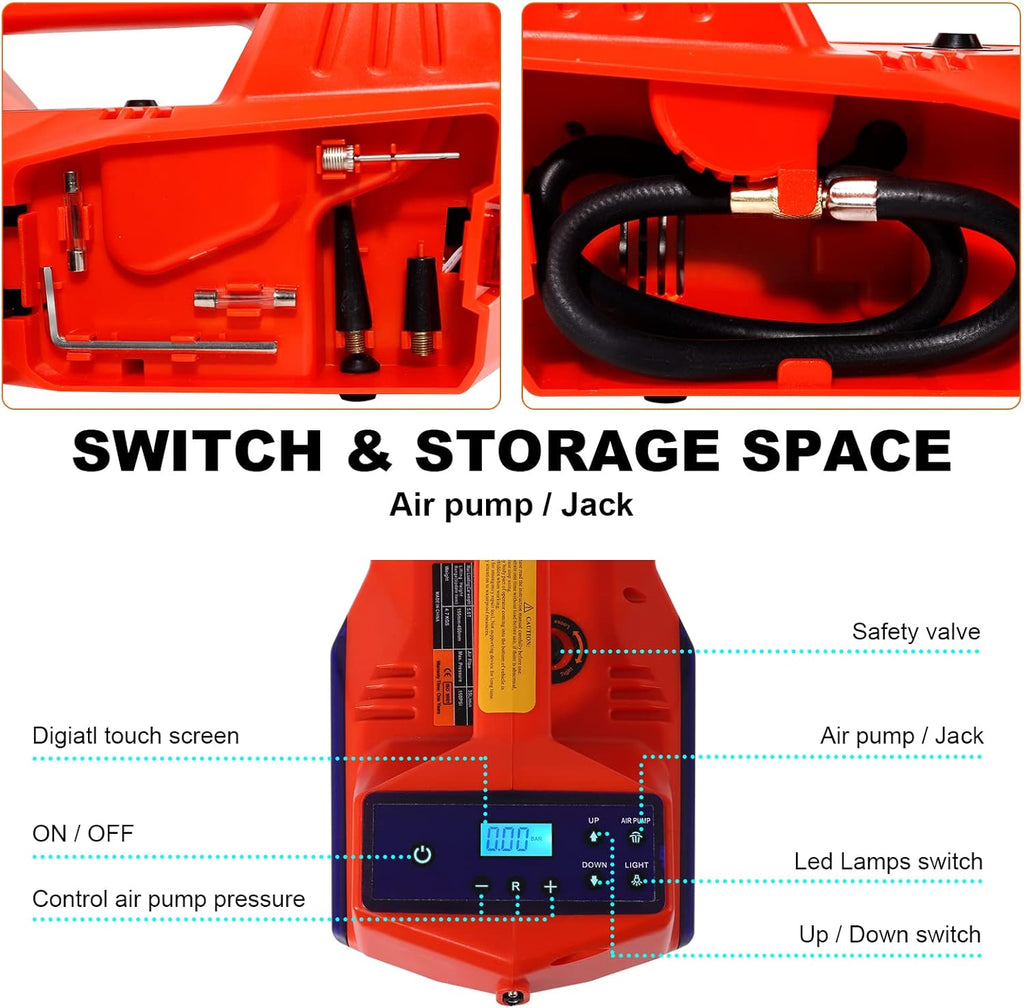 5 Ton Electric Hydraulic Car Jack with Touch Screen W12432